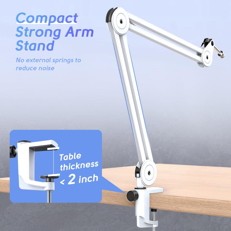 BM63 - Microphone Arm Stand (White)