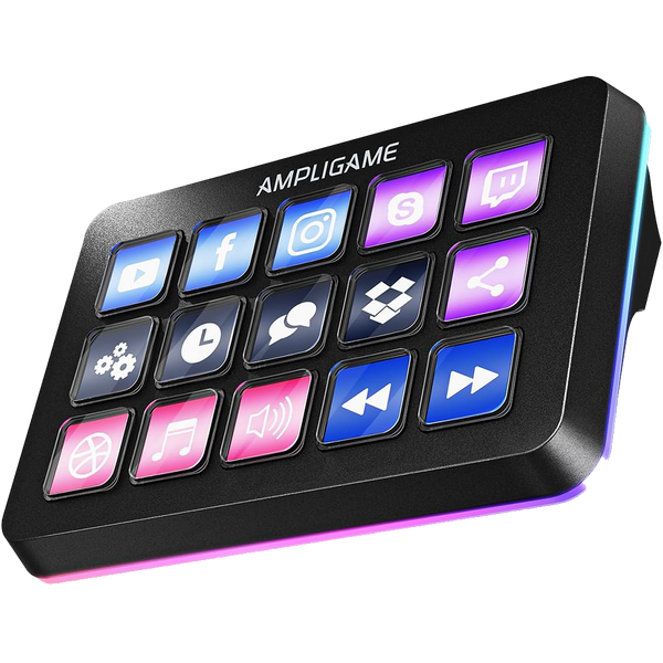 Ampligame D6 - Streaming Deck with Trigger Action