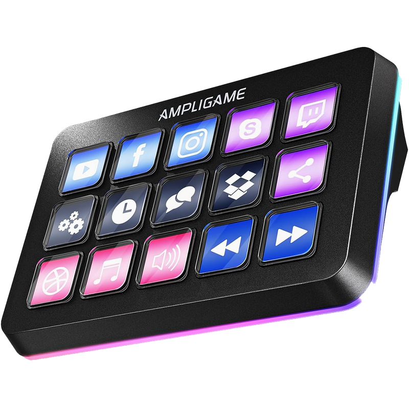 Ampligame D6 - Streaming Deck with Trigger Action